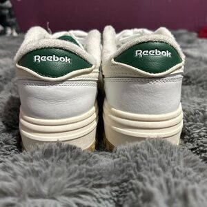 Reebok Classic White and Green Shoes